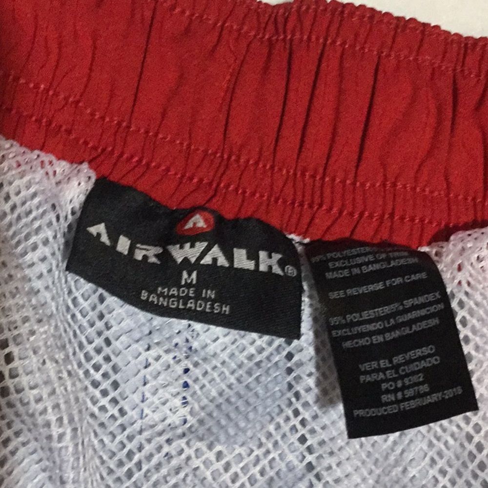 AIRWALK Swim Trunks Palm Trees Stretch Fabric  - Picture 5 of 5